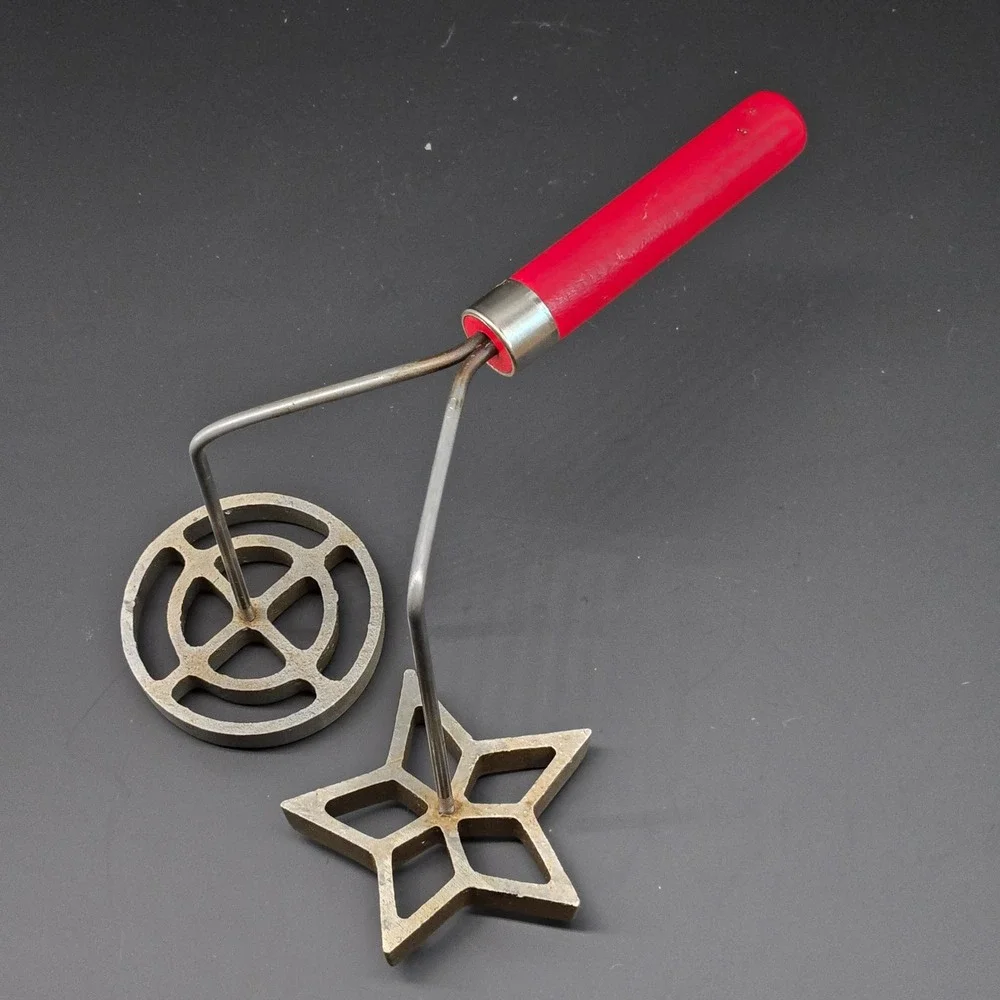 Vintage Nordic Ware Double Rosette and Timbale Iron‎ Set No 210B Cast Aluminum